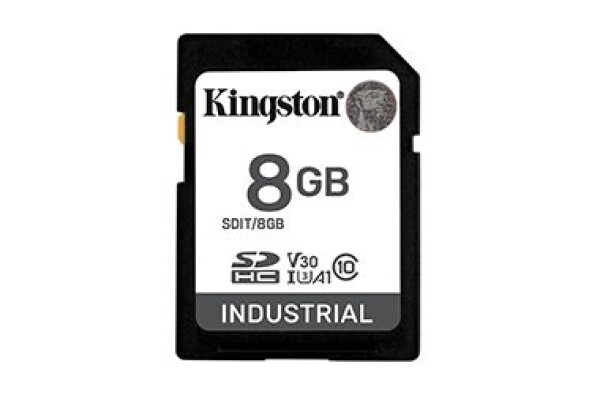 Kingston Industrial pSLC SDHC 8GB / UHS-I V30 / U3 / A1 / Class 10 / Odolná (SDIT/8GB)