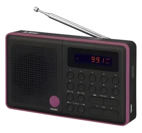 Prenosné rádio Pliszka čierne / Rádio / FM / USB (PLISZKA)