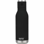 Asobu Wireless Double Wall Speaker Bottle Black 0.5 L / fľaša s bezdrôtovým reproduktorom / nerezová oceľ (BT60 Black)