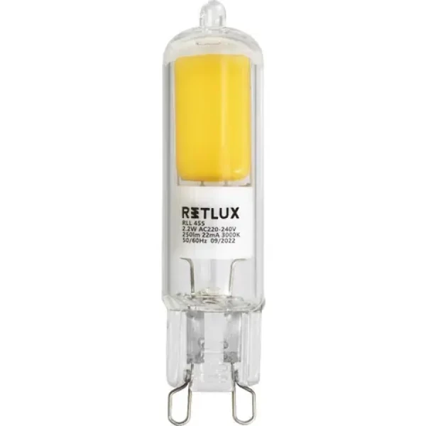 Retlux RLL 455 G9 COB / 2.2W / 250 lm / 3000K - teplá biela (8590669335152)