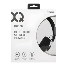 Xqisit BH100 čierna / Bezdrôtové slúchadlá s mikrofónom / Bluetooth 4.0 / 40mm reproduktory / výdrž až 8 h (BH100)