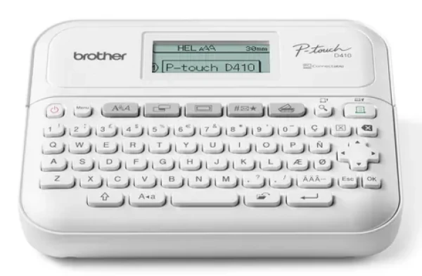 Brother PT-D410 biela (PTD410RG1) / Tlačiareň samolepiacich štítkov / 180 dpi / USB / LCD displej (PTD410RG1)
