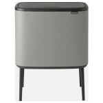 Brabantia Bo Touch Odpadkový kôš na triedený odpad 3 x 11 L sivá / 54 x 68 x 31.2 cm (127229)