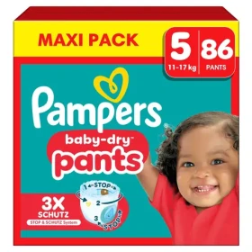 Pampers Baby Dry Pants Junior 11-17 kg (86 ks) / plienkové nohavičky / veľkosť 5 (11-17 kg ) (8700216670531)