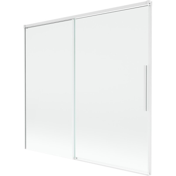 MEXEN/S - Rox vaňová zástena 2-krídlová posuvná 170 x 150, transparent, biela 8C9-170-001-20-00