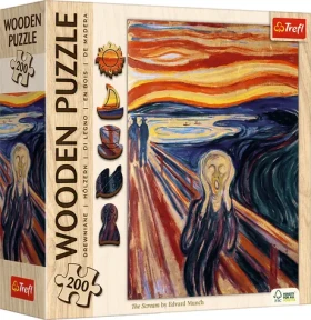 Trefl Drevené puzzle Art: Edvard Munch - Výkrik