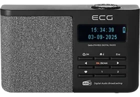 ECG RD 250 DAB čierna / Rádio / DAB+/FM-RDS / Bluetooth 5.3 / 40 staníc (100002126996)