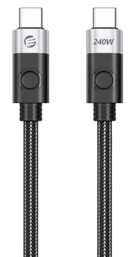 Orico CC240 čierna / Kábel USB-C na USB-C / USB4 / 40 Gbps / 240 W / 8K 60Hz / 0,5 m