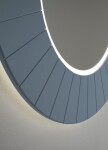 SAPHO - LUMIRO STRIP guľaté zrkadlo s LED osvetlením v ráme, priemer 90cm, siena LR950-4242S