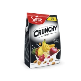 Raňajkové cereálie Crunchy - Sante (banán čokoláda, 14 x 350 g) (55495-5-bananachocolate-14x350g)
