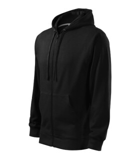 Trendy mikina na zips Pánske čierne 3XL