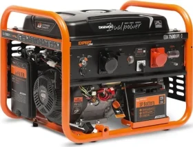 Daewoo GDA7500DPE-3 Benzínová elektrocentrála / 6.5 kW / 2x 230 V / 30 L (GDA7500DPE-3)