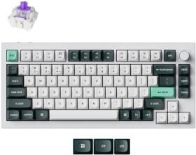 Keychron Keychron Q1 HE 75% Knob Wireless Tri-Mode QMK Gateron 2.0 Magnetic Switch Shell White