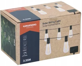 Grundig Solárna LED svetelná reťaz 3,35 m / Záhradné osvetlenie / Solárne / LED (871125226154)