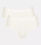 Dámske nohavičky GO Casual Midi 2P - WHITE - biela 00GZ - SLOGGI WHITE XS
