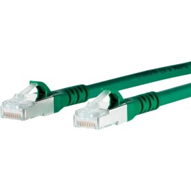Metz Connect 1308451555-E RJ45 sieťové káble, prepojovacie káble CAT 6A S/FTP 1.50 m zelená s ochranou 1 ks; 1308451555-E