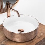 REA - Umývadlo na dosku Sami Brush Rose Gold REA-U3303