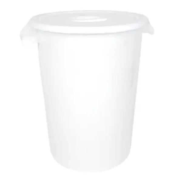 Denox Industrial biela / Nádoba na odpad s vekom / 100 l / HDPE plast / Gastro