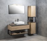 SAPHO - AROWANA zrkadlo v ráme, 100x50cm, čierna mat AWB1050