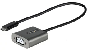 StarTech adaptér USB-C na VGA biela / Adaptér / 1920x1200 / vstavaný kábel 0,3 m (CDP2VGAEC)