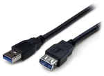 StarTech predlžovací kábel USB-A - USB-A čierna / Kábel / USB 3.0 / 2 m / 5 Gbps (USB3SEXT2MBK)