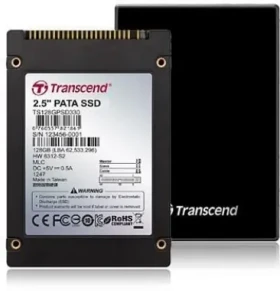 Transcend PSD330 32GB / 2.5" IDE AHCI / MLC / RW: 119/36 MBps / IOPS: 3.5K/0.3K / MTBF 1mh / 2y (TS32GPSD330)