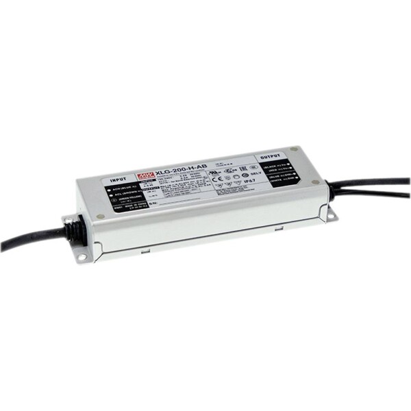MEAN WELL XLG-200-L-AB LED driver konštantný výkon 200 W 350 - 1050 mA 142 - 285 V/DC stmievací funkcie 3v1, schválenie nábytku, outdoorový, PFC spínacie; XLG-200-L-AB
