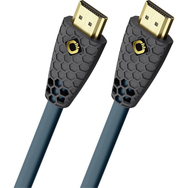 Oehlbach HDMI prepojovací kábel Zástrčka HDMI-A, Zástrčka HDMI-A 1.50 m permanentný modrá, antracitová D1C92601 8K UHD HDMI kábel; D1C92601