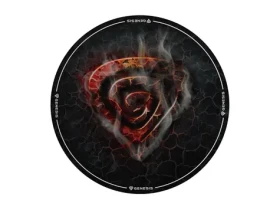 Genesis Tellur 400 Round Lava čierna / podložka pod stoličku / 100 x 100cm (NDG-2064)