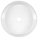 SAPHO - FIASTRA keramické umývadlo na dosku, priemer 40cm, čierna mat FT801B