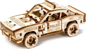 Wooden City 3D Drevené puzzle Superfast Police Car