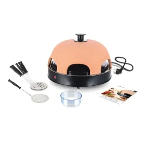 Emerio Pizzarette čierna, oranžová / Elektrická pec na výrobu pizze / 1200 W / 6 pizz / Cool Touch (PO-115984)