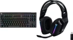 Logitech PRO X TKL GX Brown + G733 čierna / Bezdrôtová herná sada / klávesnica a slúchadlá / Lightspeed