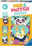 Ravensburger Mix amp; Match Puzzle Legrační zvieratká