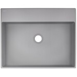 DEANTE - Correo metallic grey Granit umývadlo na dosku - 500x400 mm CQR_SU5S