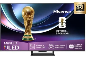 75" Hisense 75U7Q PRO čierna / Televízia / Mini LED QLED / UHD 4K / 165Hz / DVB-T2CS2 / Wi-Fi / 50W repro (6942351417462)