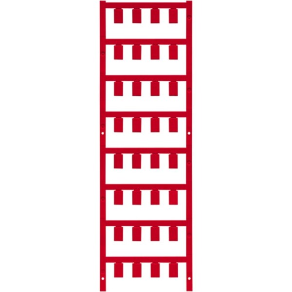Weidmüller 1919640000 SF 5/12 NEUTRAL RT V2 značenie káblov Druh montáže: prichytenie sponami Potlačiteľná plocha: 7.40 x 12 mm červená Počet markerov: 160 160; 1919640000