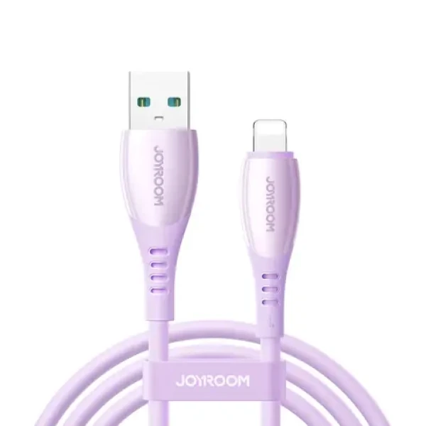 Joyroom S-A59 Vibrant Series Nabíjací kábel USB-A (M) - Lightning (M) 3A 1.2m fialová (6956116764166)