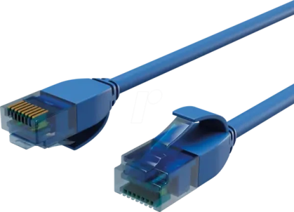 Shiverpeaks Cat6 U/UTP slim modrá / Patch kábel / RJ-45 / 0,5 m (BS08-22011)