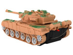 Mamido Tank R/C Diaľkovo ovládaný Svetlá Zvuk Pieskový 1:18 27MHz