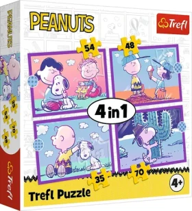Trefl Puzzle Zábava so Snoopym 4v1