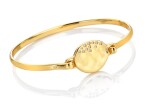 Hot Diamonds Pevný pozlátený náramok s topazmi a diamantom Jac Jossa Soul DC213
