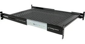 StarTech Vysúvacia rack polica 2U čierna / Rack polica / 19" / nastaviteľná hĺbka / nosnosť 22,7 kg / oceľ (UNISLDSHF19)