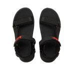 Lee Cooper pánske sandále na suchý zips na letnú pláž svetlo čierne 43