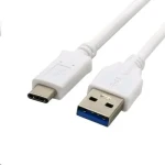 C-tech USB-C kábel 2 m biela / USB 2.0 A (M) - USB-C (M) (8594125009762)