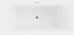 MEXEN/S - Nita vaňa voľne stojaca 170 x 80, biela, sifón a prepad chróm 52091708000-01