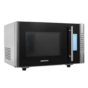 Medion MD14482 čierna, strieborná / Mikrovlnná rúra s grilom / 800W / 1000W gril / 20l / 8 programov (50076188)