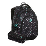 Bagmaster SET SUPERNOVA 23 A študentská súprava - čierna tyrkysová čierna 34 l 191685