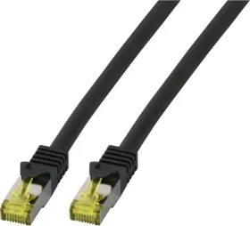 EFB patch kabel Cat6a S/FTP 1 m černá / Patch kabel / RJ-45 / LSZH (MK7001.1B)