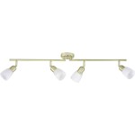 Brilliant Sofia 55331/18 stropná lampa LED E14 160 W mosadz, alabastrová; 55331/18